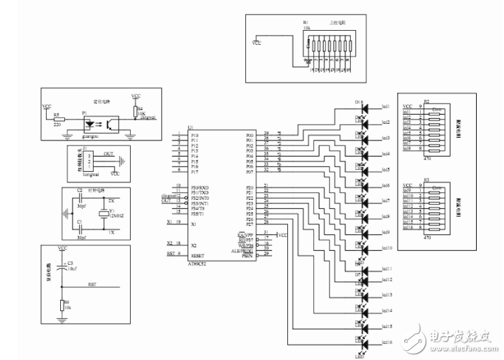 解讀51單片機(jī)LED系統(tǒng)電路設(shè)計方案