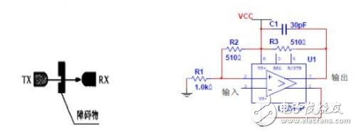 車載對(duì)射式光電傳感檢測(cè)電路原理剖析