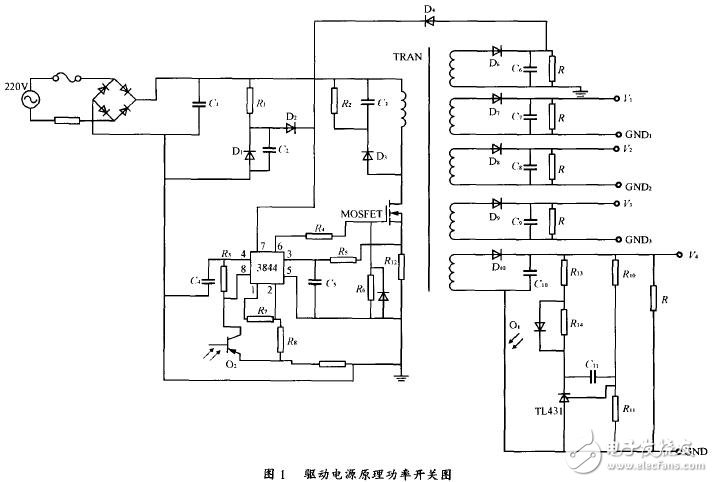 UC3844驅(qū)動(dòng)電源與外圍電路詳解 —電路圖天天讀（152）