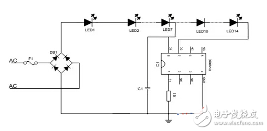 高壓線性恒流LED驅(qū)動(dòng)電路剖析 —電路圖天天讀（193）