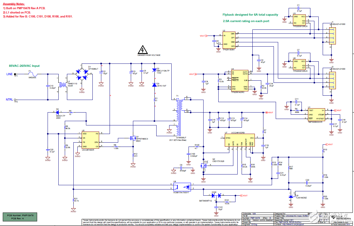 用于平板和智能手機(jī)雙端口充電器參考電路