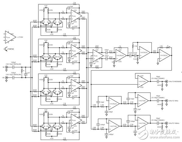 圖 16：改進(jìn)的放大器提供差分輸入和 80dB 增益。