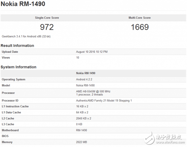 諾基亞兩款新機(jī)型亮相跑分庫：搭載驍龍821 
