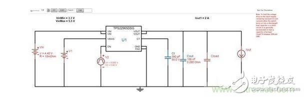 不同輸入電壓和負(fù)載下的負(fù)載開關(guān)電路如何模擬？