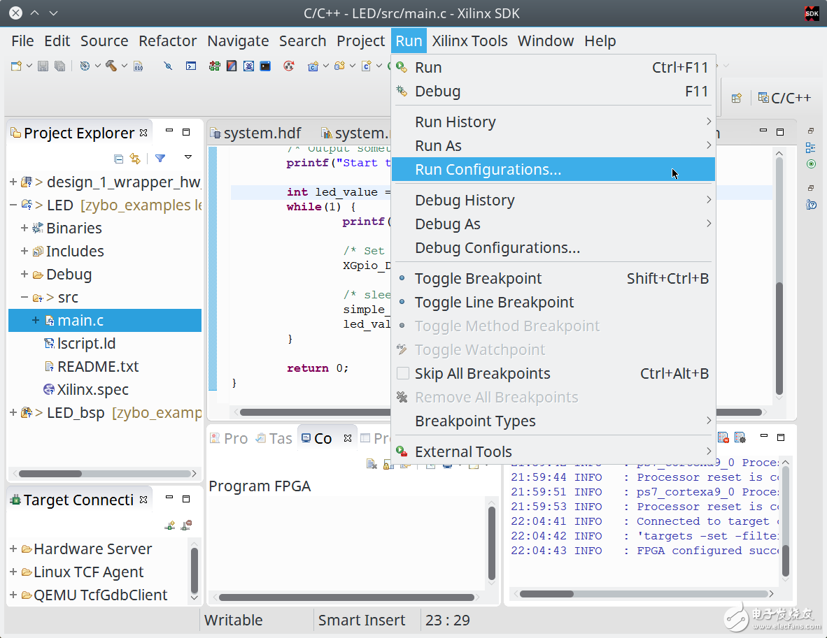 Zybo Board 開(kāi)發(fā)記錄: Zynq與LED閃爍控制