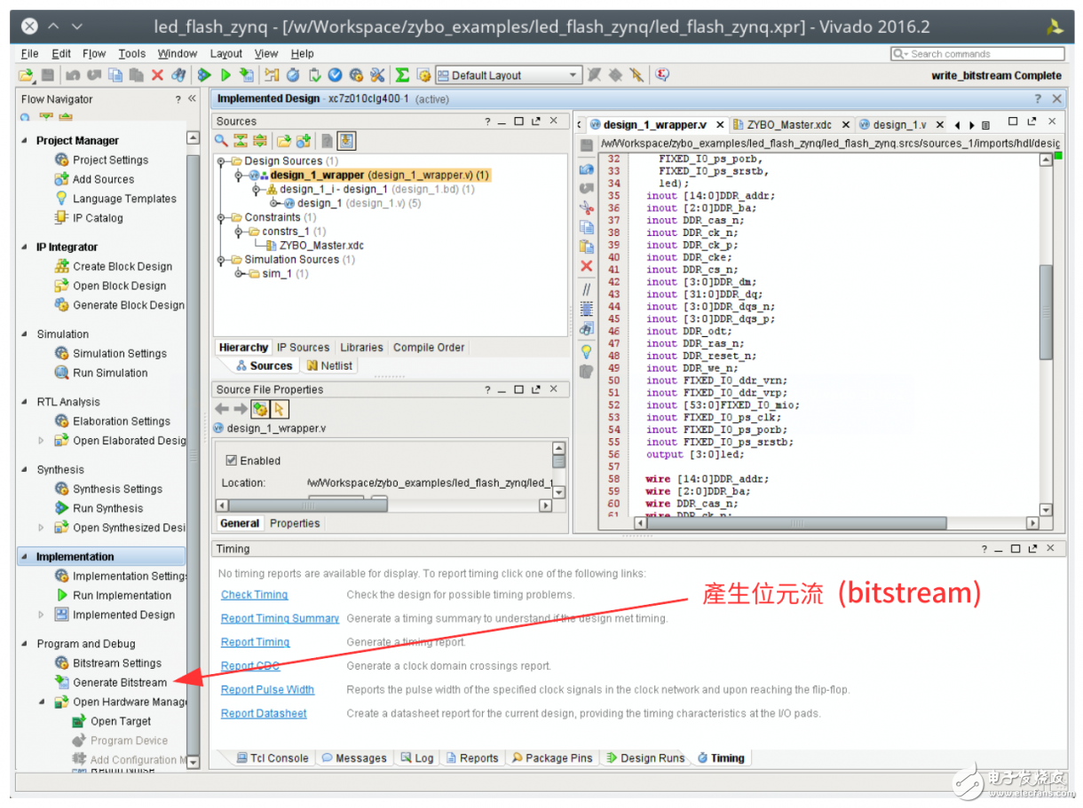 Zybo Board 開(kāi)發(fā)記錄: Zynq與LED閃爍控制