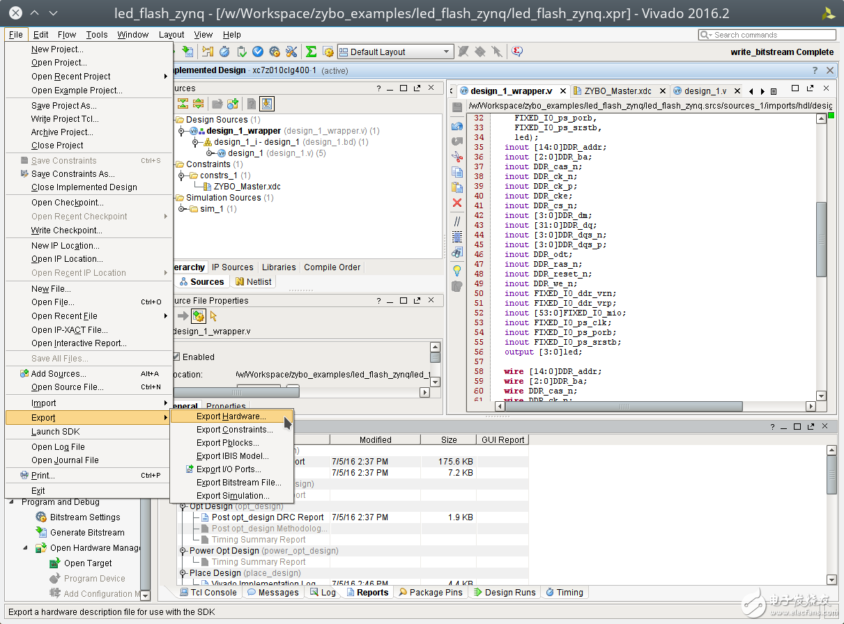 Zybo Board 開(kāi)發(fā)記錄: Zynq與LED閃爍控制