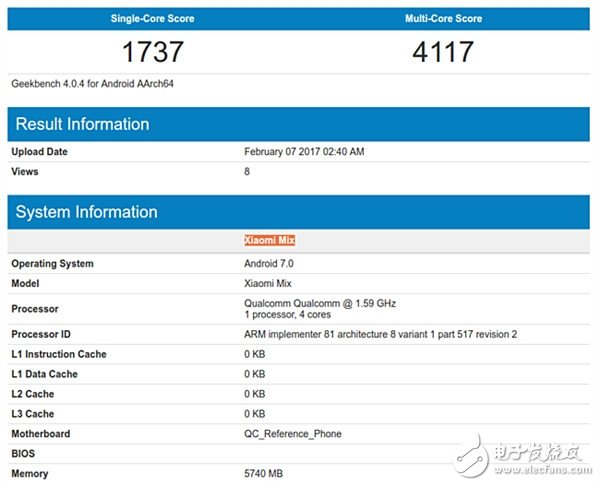 小米MIX搭載安卓7.0系統(tǒng)現(xiàn)身：喜迎升級