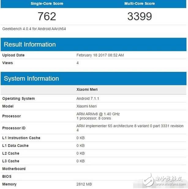 比小米6驚艷？小米新機(jī)被跑分網(wǎng)站曝光，搭載安卓7.1，還有超聲波指紋？