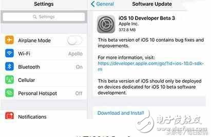 蘋果iOS10.3，APFS文件系統(tǒng)，16G版本的福星