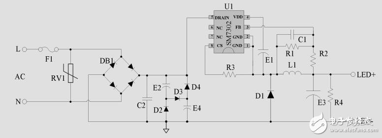 SM7302芯片12W-18W-240mA高壓、非認證、PPFC_LED電源方案測試報告