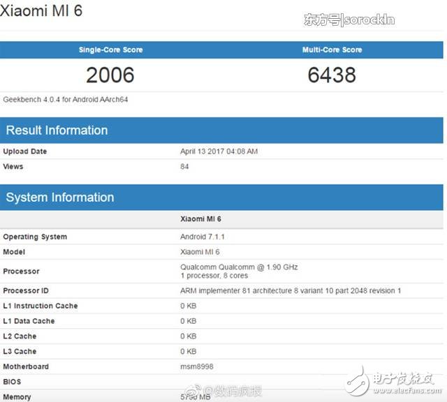 小米6將有珊瑚藍(lán)版，跑分完爆三星s8，性能強悍不失美感！