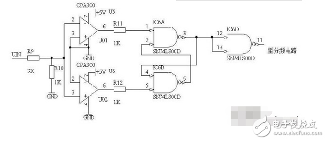 信號產(chǎn)生部分采用信號發(fā)生芯片MAX038，以MSP430單片機(jī)為微控制器，進(jìn)行各種功能操作，完成輸出信號的波形、頻率、幅度的調(diào)節(jié)。MAX038輸出的頻率經(jīng)過一級跟隨器送給OPA300和74HC00構(gòu)成的波形整形電路對波形進(jìn)行轉(zhuǎn)換和整形變換成方波信號，再將次信號進(jìn)行分頻，分頻后的信號送入msp430進(jìn)行測量。用LCD顯示器，實(shí)時顯示輸出信號參數(shù)?？刂撇糠旨靶盘枩y量部分由msp430單片機(jī)實(shí)現(xiàn)。