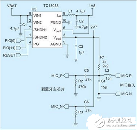 高集成智能藍牙耳機電源電路（附電路參考圖）