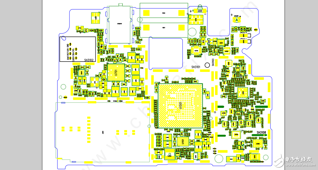 紅米Note3 全網(wǎng)通版主板位號圖-可查詢
