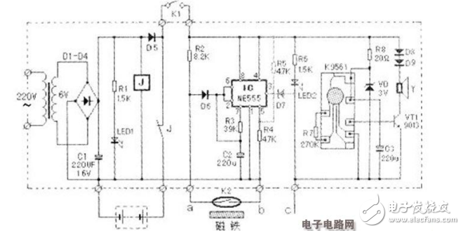 斷線報(bào)警器原理