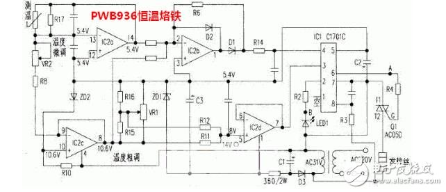 936型恒溫電烙鐵維修經(jīng)驗(附電路圖)