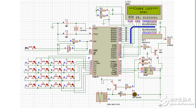 單片機電子密碼鎖設計