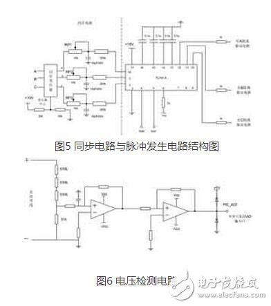 整流電路廣泛應(yīng)用在直流電機(jī)調(diào)速，直流穩(wěn)壓電壓等場(chǎng)合。而三相半控整流橋電路結(jié)構(gòu)是一種常見(jiàn)的整流電路，其容易控制，成本較低。本文中介紹了一種基于 PIC690單片機(jī)與專(zhuān)用集成觸發(fā)芯片TC787的三相半控整流電路，它結(jié)合專(zhuān)用集成觸發(fā)芯片和數(shù)字觸發(fā)器的優(yōu)點(diǎn) ，獲得了高性能和高度對(duì)稱(chēng)的觸發(fā)脈沖。它充分利用單片機(jī)內(nèi)部資源 ，集相序自適應(yīng)、系統(tǒng)參數(shù)在線(xiàn)調(diào)節(jié)和各種保護(hù)功能于一體，可用于對(duì)負(fù)載的恒電壓控制。主電路采用了三相半控橋結(jié)構(gòu)，直流側(cè)采用LC濾波結(jié)構(gòu)來(lái)提高輸出的電壓質(zhì)量。