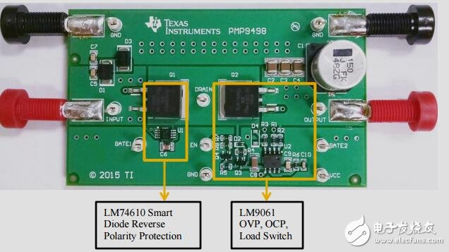 具有過(guò)流和過(guò)壓關(guān)斷功能的汽車(chē)類(lèi)電池反向保護(hù)參考設(shè)計(jì)