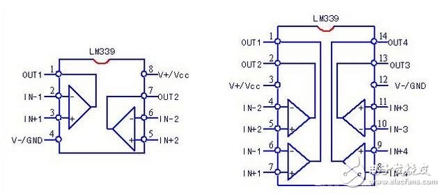 電壓比較器的電路構(gòu)成，電壓比較器的原理框圖及引腳功能