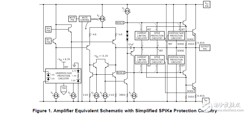 利用an-898保護(hù)的音頻放大器