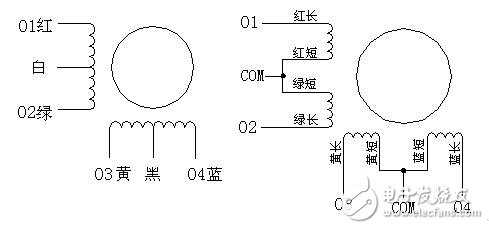 步進電機接線圖，8線步進電機接線圖圖解