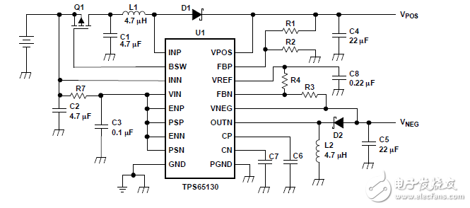 正、負輸出DC-DC變換器