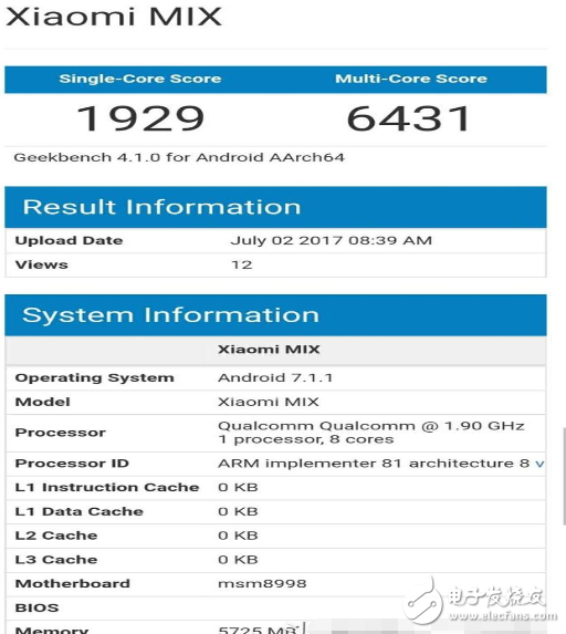 小米6遲遲不現(xiàn)貨另有原因？小米MIX 2亮相跑分平臺