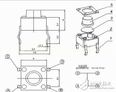 按鈕開關(guān)（英文名稱：push-button switch）是指利用按鈕推動(dòng)傳動(dòng)機(jī)構(gòu)，使動(dòng)觸點(diǎn)與靜觸點(diǎn)按通或斷開并實(shí)現(xiàn)電路換接的開關(guān)。按鈕開關(guān)是一種結(jié)構(gòu)簡單，應(yīng)用十分廣泛的主令電器。在電氣自動(dòng)控制電路中，用于手動(dòng)發(fā)出控制信號(hào)以控制接觸器、繼電器、電磁起動(dòng)器等。按鈕開關(guān)的結(jié)構(gòu)種類很多，可分為普通撳鈕式、蘑菇頭式、自鎖式、自復(fù)位式、旋柄式、帶指示燈式、帶燈符號(hào)式及鑰匙式等，有單鈕、雙鈕、三鈕及不同組合形式