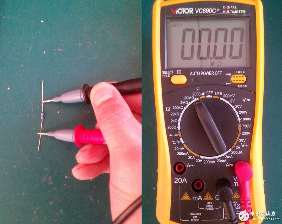 數(shù)字萬用表使用方法及測試電流、電容、二極管的方法解析