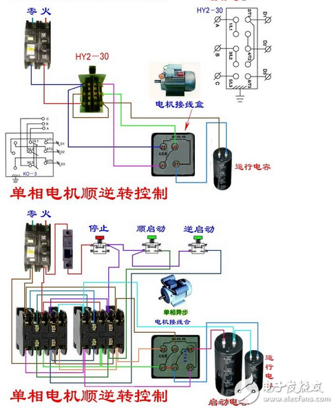 單相電機(jī)接線圖實(shí)物圖_單相電機(jī)正反轉(zhuǎn)接線圖_單相電機(jī)繞組接線圖