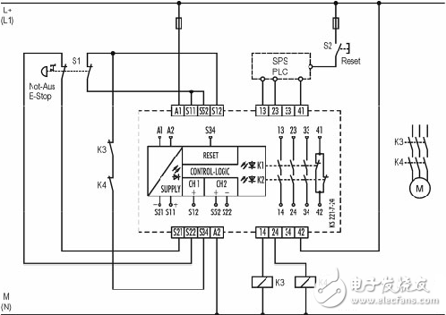 安全繼電器工作原理、接線圖、使用方法