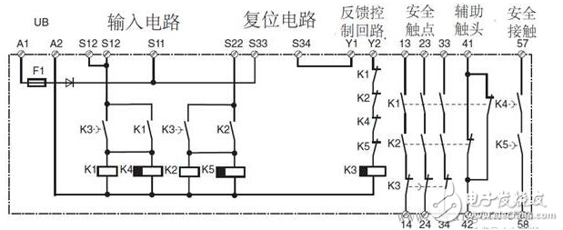 安全繼電器工作原理、接線圖、使用方法