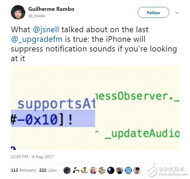 IPhone 8 再曝新功能：“看”手機(jī)即可靜音