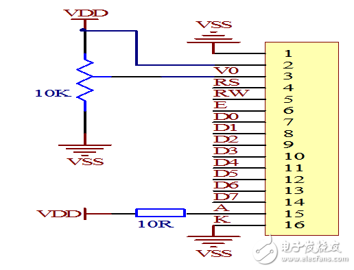 lcd1602中文資料分享:lcd1602接線圖_lcd1602與單片機(jī)連接圖