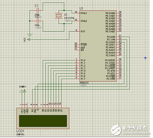 lcd1602中文資料分享:lcd1602接線圖_lcd1602與單片機(jī)連接圖