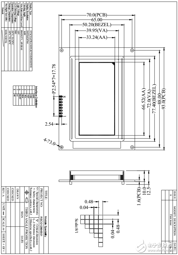 Arduino uno驅(qū)動(dòng)I2C接口12864LCD屏幕程序及使用手冊