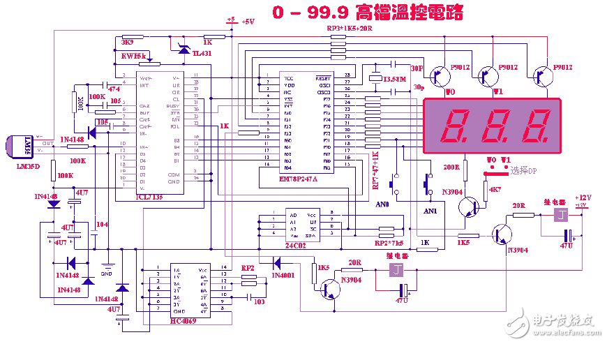 基于ICL7135的單片機(jī)控制通用儀表電路
