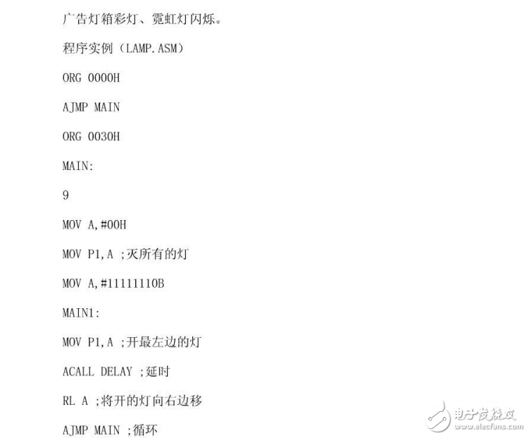 一百例經(jīng)典單片機匯編語言