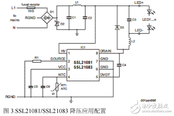 基于SSL21083高壓8W的LED驅(qū)動(dòng)器分析