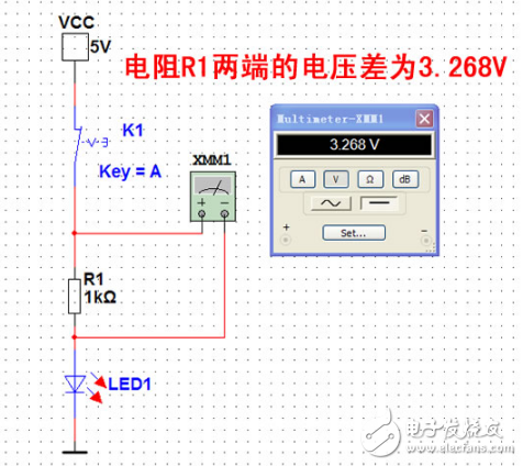 Multisim 11.0 LED手電筒電路設(shè)計與仿真