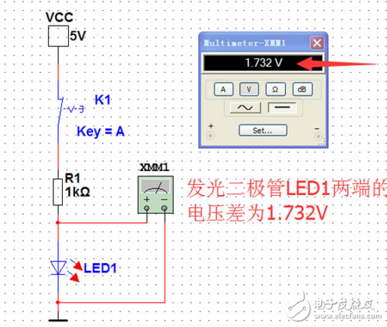 Multisim 11.0 LED手電筒電路設(shè)計與仿真