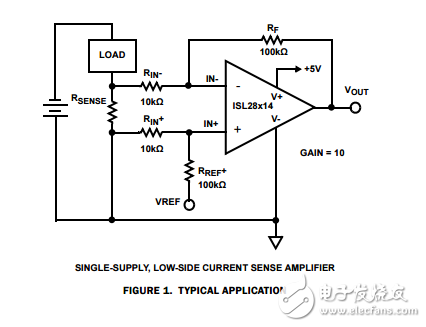 單、雙、四通用微功耗，軌到軌輸入運算放大器ISL28114