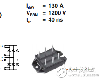 三相整流橋與快速恢復(fù)外延二極管VUE130-12NO7