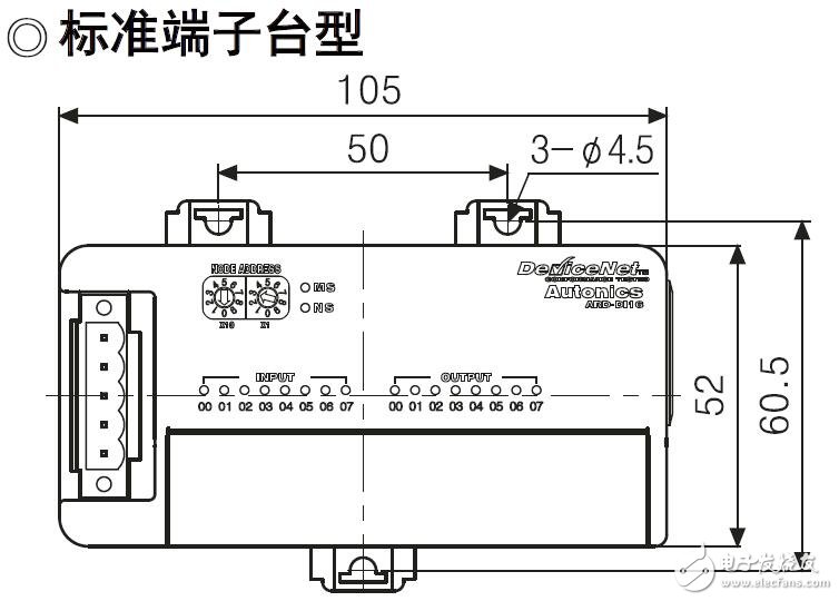 ARD-D系列數字遠程I/O的接線圖