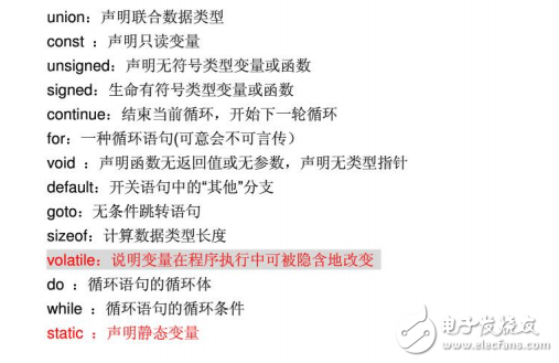 C語言中的關(guān)鍵字