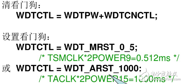 看門狗喂狗時間及程序