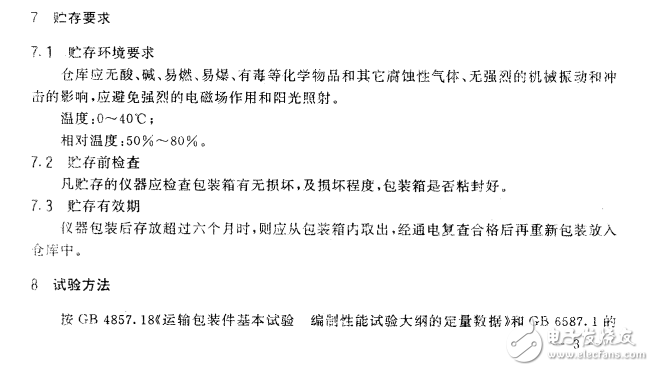 SJT 10463-93電子測(cè)量?jī)x器包裝、標(biāo)志、貯存要求