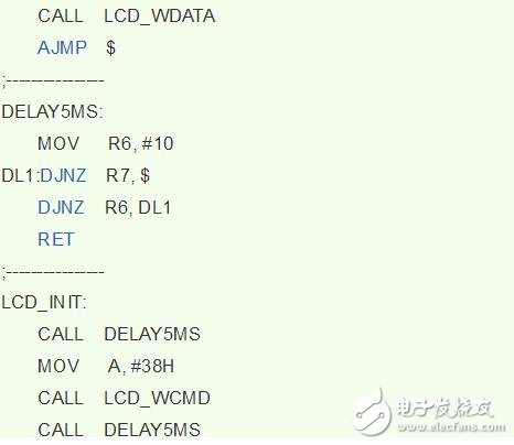 lcd1602匯編程序，LCD1602匯編顯示程序代碼